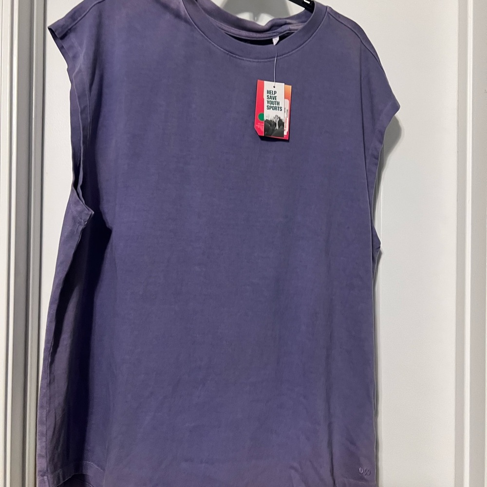 DSG twitch & Allison purple sleeveless mens crew Neck Tshirt size XL ~ NWT